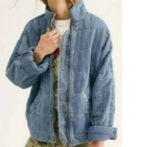 Free People Dolman Quilted Knit Jacket  XL